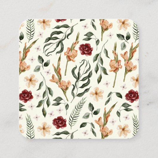 Minimalistischer grüner QR-Code Website-Umschließu Begleitkarte (Rückseite)