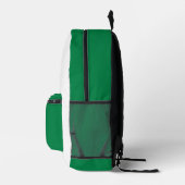 Minimalistischer grüner und weißer Rucksack mit in (Rechts)