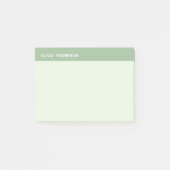 Minimalistischer Grünkleber Post-it Klebezettel (Vorderseite)