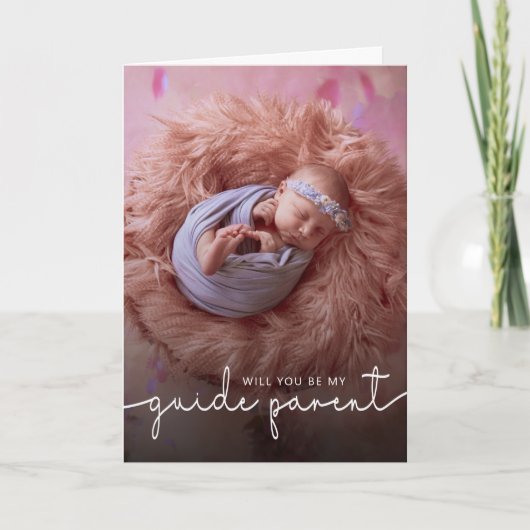 Minimalistischer Guide Parent Foto Vorschlag Card Karte (Vorderseite)