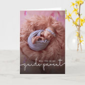 Minimalistischer Guide Parent Foto Vorschlag Card Karte (Gelbe Blume)