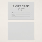 Minimalistischer Gutscheinbetrag in Rosa (Vorne & Hinten)