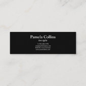 Minimalistischer Haarschneider | Barber | Hair Sty Mini Visitenkarte (Rückseite)