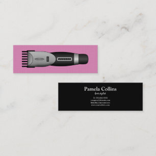 Minimalistischer Haarschneider   Barber   Hair Sty Mini Visitenkarte