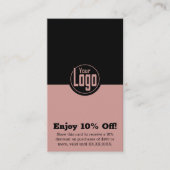 Minimalistischer Haarstylist 10 % Rabatt (Vorderseite)