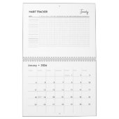 Minimalistischer Habit-Tracker-Kalender Kalender (Jan 2026)
