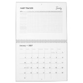 Minimalistischer Habit-Tracker-Kalender Kalender (Jan 2027)