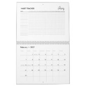 Minimalistischer Habit-Tracker-Kalender Kalender (Feb 2027)