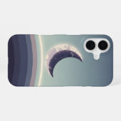 Minimalistischer Halbmondhorizont iPhone 16 Hülle (Rückseite (Horizontal))