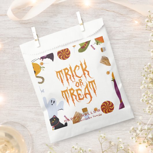 Minimalistischer Halloween-Feiertag Geschenktütchen (Ausgeschnitten)