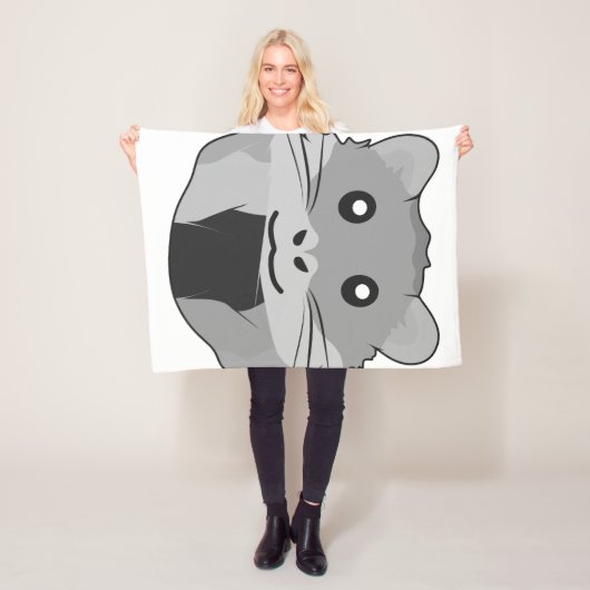 Minimalistischer Hamster Fleecedecke (Beispiel)