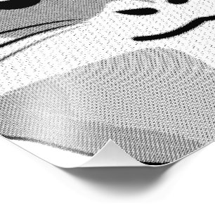 Minimalistischer Hamster Fotodruck