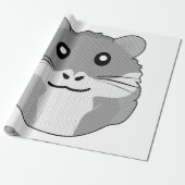 Minimalistischer Hamster Geschenkpapier (Ungerollt)
