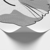 Minimalistischer Hamster Geschenkpapier (Ecke)