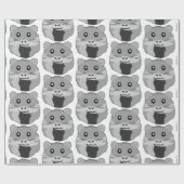Minimalistischer Hamster Geschenkpapier (Flach)