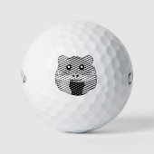 Minimalistischer Hamster Golfball (Vorderseite)