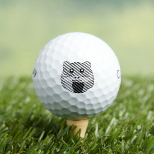 Minimalistischer Hamster Golfball