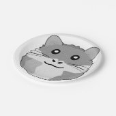 Minimalistischer Hamster Pappteller (Schrägansicht)