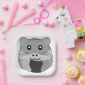 Minimalistischer Hamster Pappteller (Party)