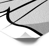 Minimalistischer Hamster Poster (Ecke)