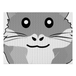 Minimalistischer Hamster Poster