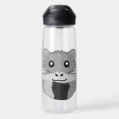 Minimalistischer Hamster Trinkflasche (Rückseite)