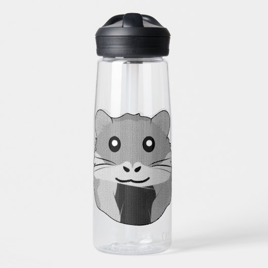 Minimalistischer Hamster Trinkflasche (Vorne)