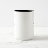 Minimalistischer handgeschriebener Individuelle Na Tasse (Zentrum)