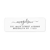 Minimalistischer handgeschriebener Name für Elegan (Vorne)