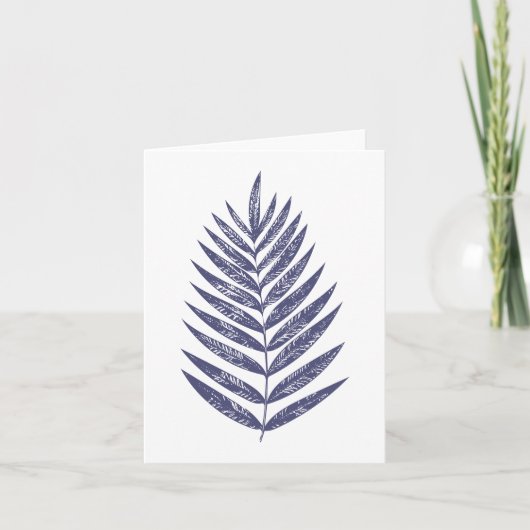 Minimalistischer handGezeichnet botanischer Fern B (Vorderseite)