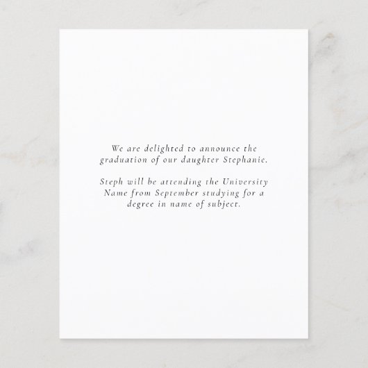 Minimalistischer Haushaltsplan 2024 Grad Foto Ankü (Rückseite)