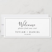 Minimalistischer Header für Sitzkarten (Vorderseite)