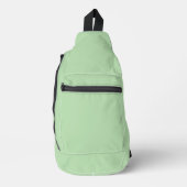 Minimalistischer hellgrüner Hintergrund Crossbody Bag (Vorderseite)