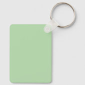 Minimalistischer hellgrüner Hintergrund Schlüsselanhänger (Rückseite)