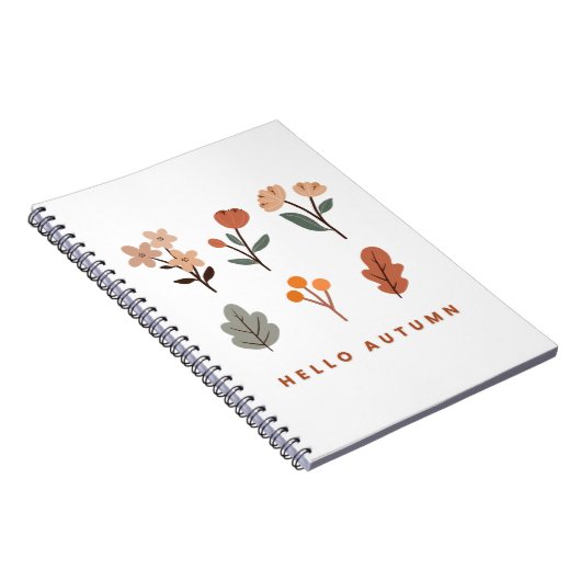 Minimalistischer Herbst Florals Notizblock (Rechte Seite)