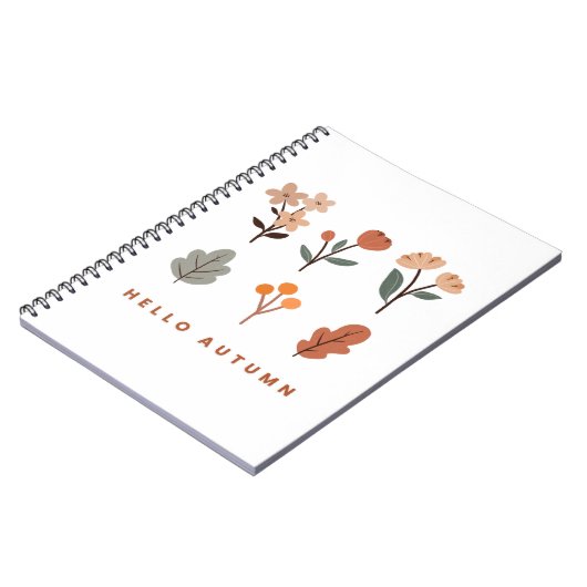 Minimalistischer Herbst Florals Notizblock (Linke Seite)