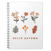 Minimalistischer Herbst Florals Notizblock (Vorderseite)