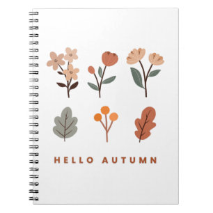 Minimalistischer Herbst Florals Notizblock