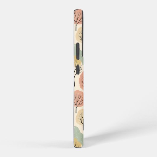 Minimalistischer Herbstbaum Muster Pastellwald Samsung Galaxy Hülle (Rechte Seite)