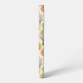 Minimalistischer Herbstbaum Muster Pastellwald Samsung Galaxy Hülle (Linke Seite)