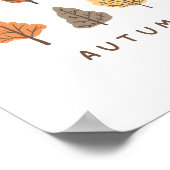 Minimalistischer Herbstbaum Poster (Ecke)