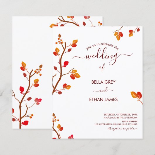 Minimalistischer Herbstbesuch (Vorne/Hinten)