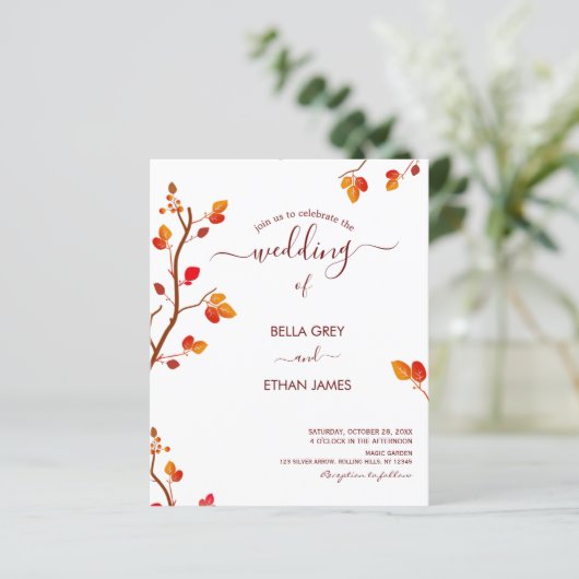 Minimalistischer Herbstbesuch (Stehend Vorderseite)