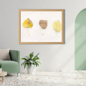 Minimalistischer Herbstblätter-Kunstprint – Neutra Poster
