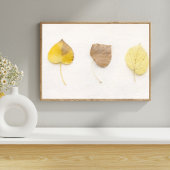 Minimalistischer Herbstblätter-Kunstprint – Neutra Poster