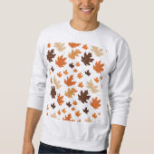 Minimalistischer Herbstleaf Muster Hoodie - Gemütl (Vorderseite)