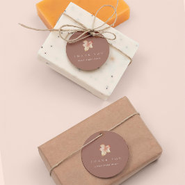 Minimalistischer Herbstleaf Vielen Dank Geschenkanhänger