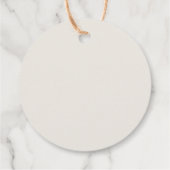 Minimalistischer Herbstleaf Vielen Dank Geschenkanhänger (Rückseite)