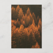 Minimalistischer Herbstwald Begleitkarte (Rückseite)