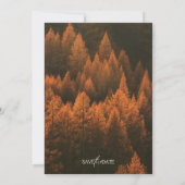 Minimalistischer Herbstwald - Save-the-Date (Rückseite)